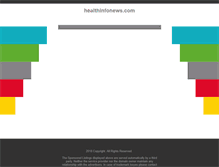 Tablet Screenshot of healthinfonews.com